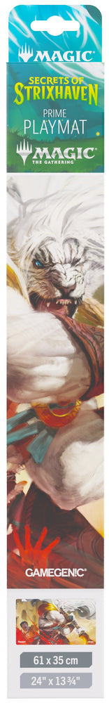 Gamegenic Secrets of Strixhaven Prime Playmat - Ajani's Response