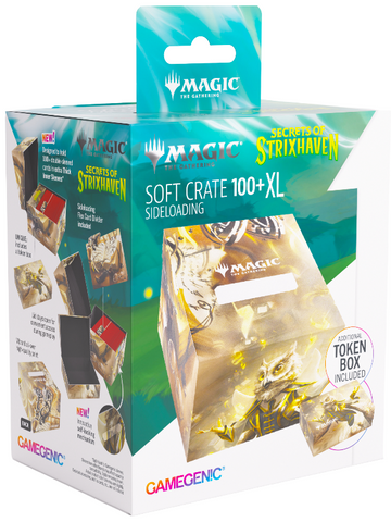 Gamegenic Secrets of Strixhaven Soft Crate 100+ XL Sideloading - Stirring Hopesinger/Inkling Token