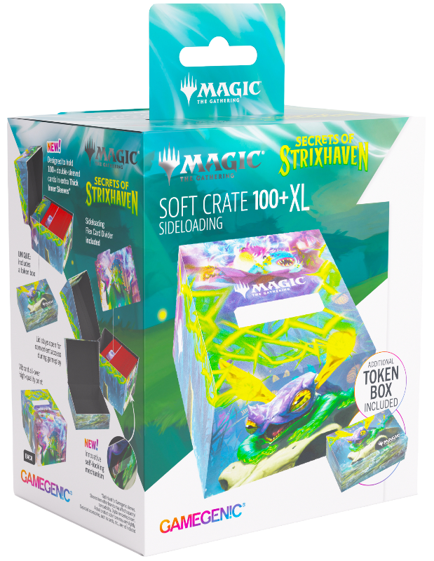 Gamegenic Secrets of Strixhaven Soft Crate 100+ XL Sideloading - Bogwater Lumaret/Dina, Essence Brewer