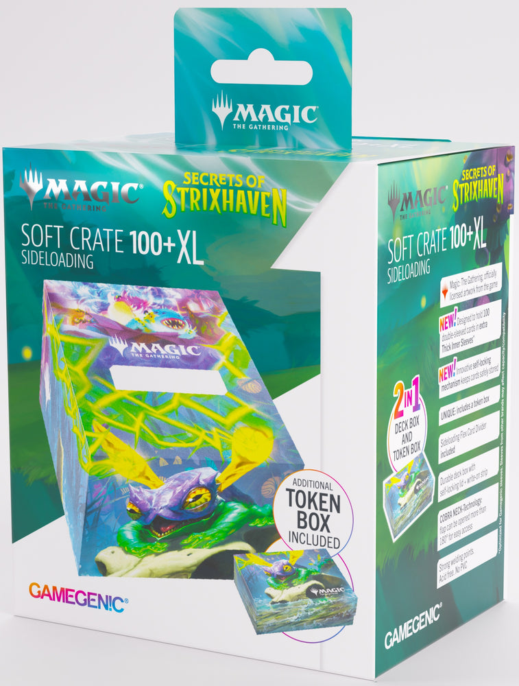 Gamegenic Secrets of Strixhaven Soft Crate 100+ XL Sideloading - Bogwater Lumaret/Dina, Essence Brewer