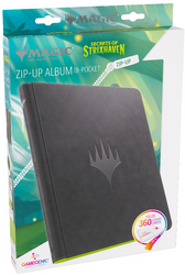 Gamegenic Secrets of Strixhaven Zip-Up Album 18-Pocket - Black/Green