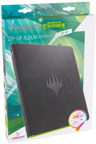 Gamegenic Secrets of Strixhaven Zip-Up Album 18-Pocket - Black/Green