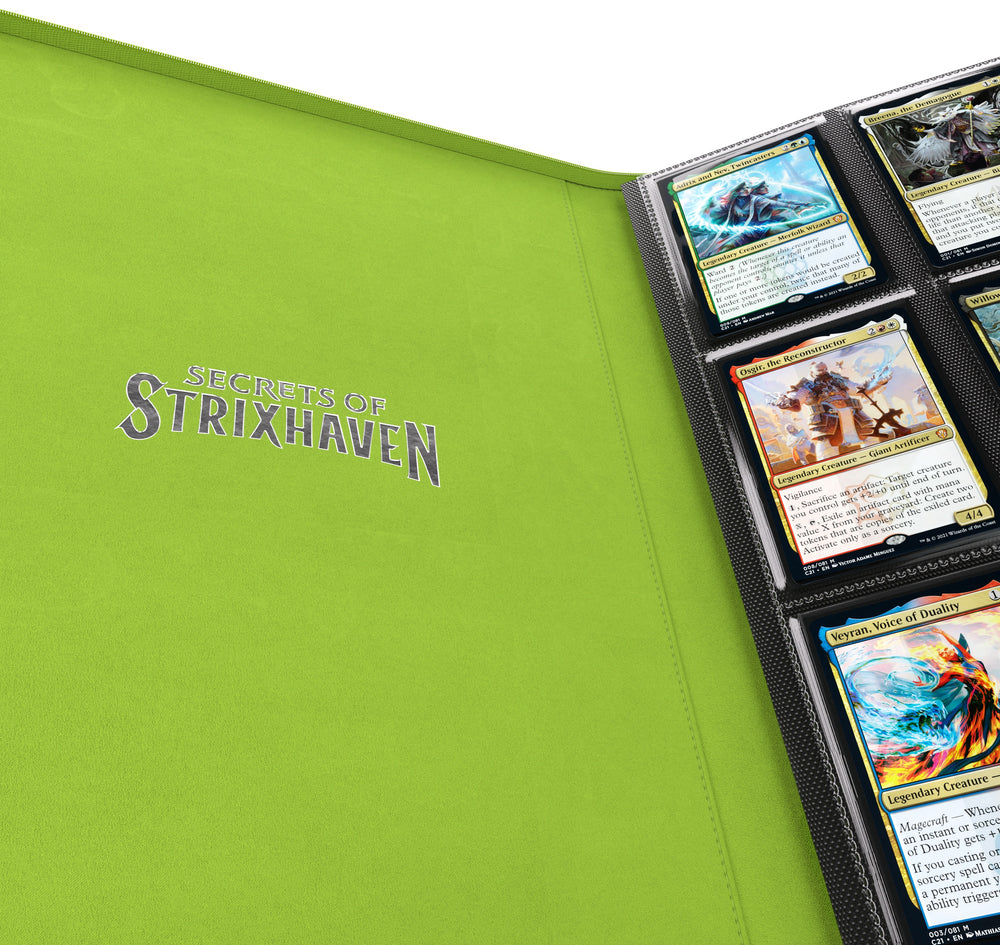 Gamegenic Secrets of Strixhaven Zip-Up Album 18-Pocket - Black/Green