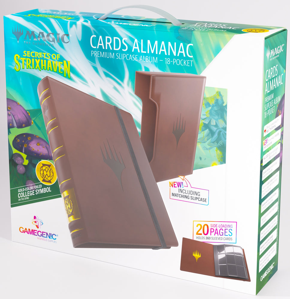 Gamegenic Secrets of Strixhaven Cards Almanac Premium Slipcase Album 18-Pocket - Quandrix