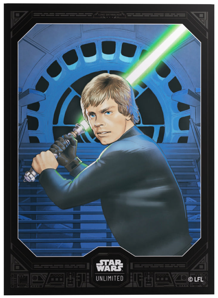 Gamegenic Star Wars Unlimited - Premium Art Sleeves Jedi Luke Skywalker (66mm x 92 mm) (62 Sleeves Per Pack)