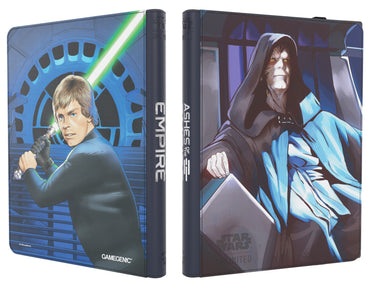 Gamegenic Star Wars Unlimited - Zip Up Album 18 Pocket Jedi Luke Skywalker & Emperor Palpatine
