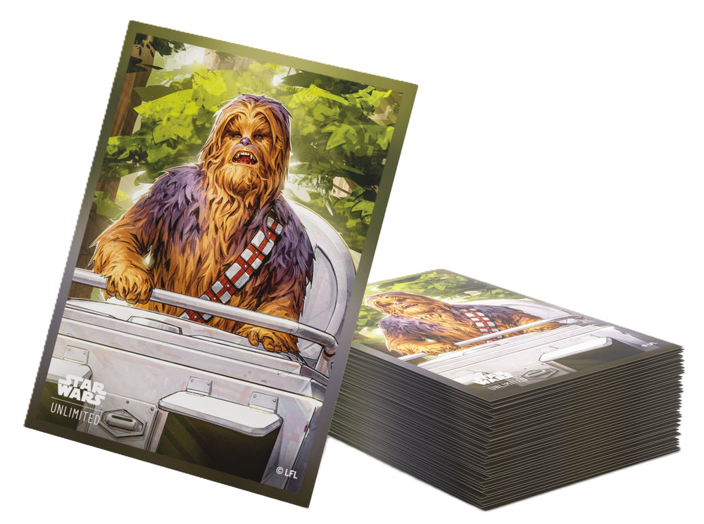 Gamegenic Star Wars Unlimited - Premium Art Sleeves Chewbacca (66mm x 92 mm)