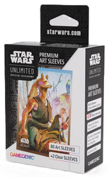 Gamegenic Star Wars Unlimited - Premium Art Sleeves Jar Jar Binks (66mm x 92 mm)