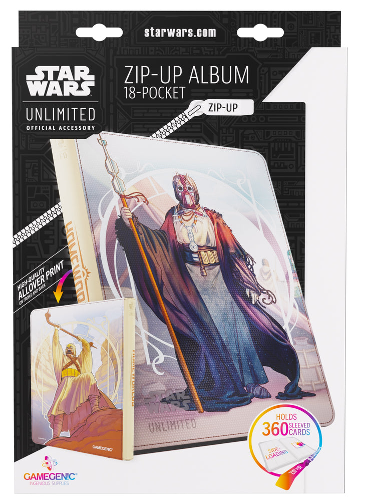Gamegenic Star Wars Unlimited - Zip Up Album 18 Pocket The Chieftain & A'Kobe