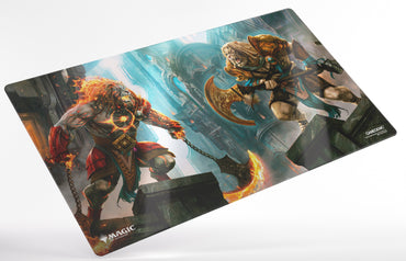Gamegenic Magic Reality Fracture Shiny Playmat - Ajani, Path of Vengeance/Ajani, Counterattack Leader