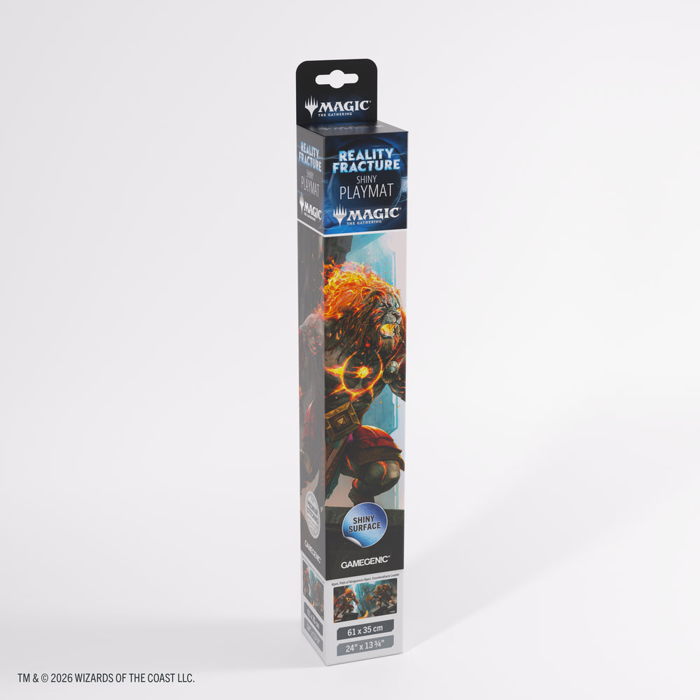 Gamegenic Magic Reality Fracture Shiny Playmat - Ajani, Path of Vengeance/Ajani, Counterattack Leader