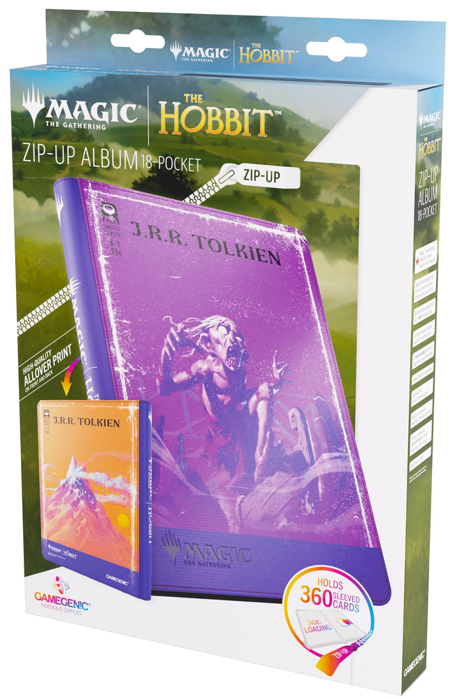 Gamegenic Magic The Hobbit Zip-Up Album 18-Pocket - Gollum, Riddle Master/The Lonely Mountain