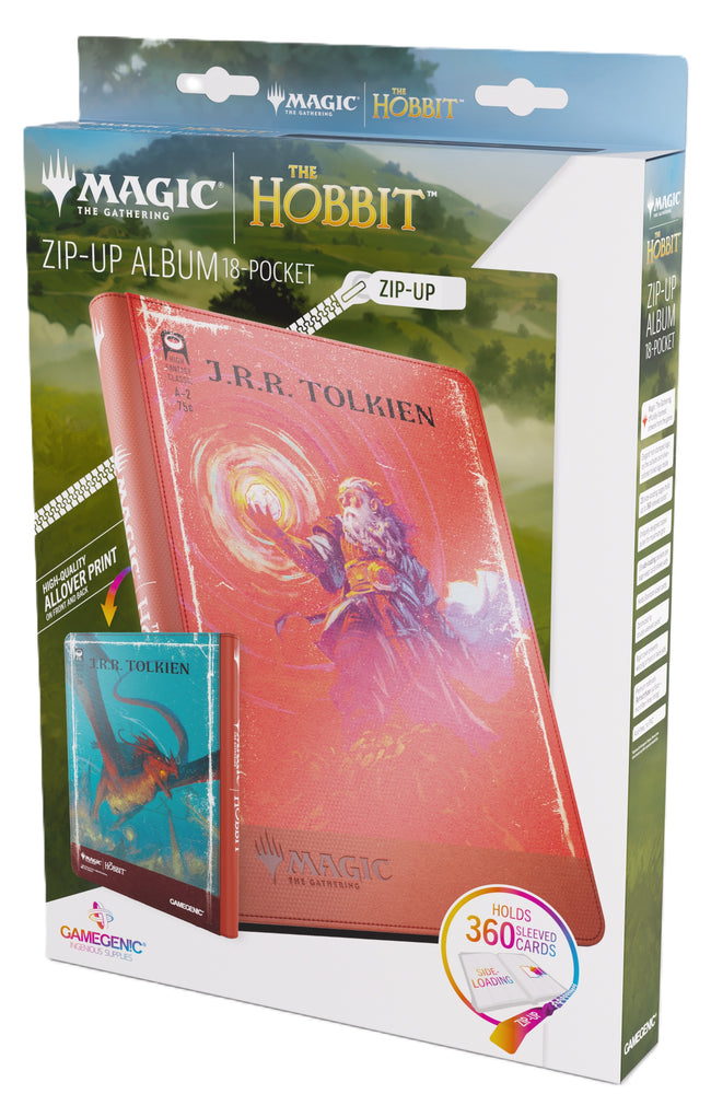Gamegenic Magic The Hobbit Zip-Up Album 18-Pocket - The Arkenstone/Smaug, Worm of Dread