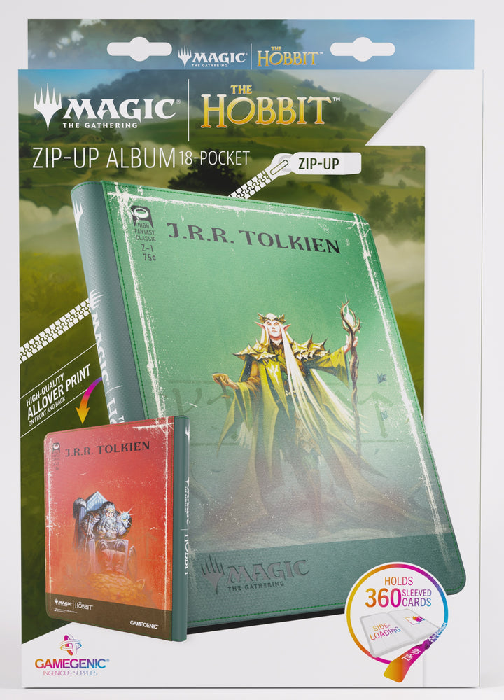 Gamegenic Magic The Hobbit Zip-Up Album 18-Pocket - Thranduil, the Elvenking/The Mountain-king