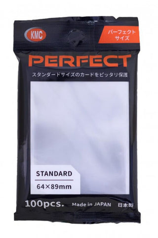 KMC Perfect Size Sleeve 100 Pack (89mm x 64mm) - Clear