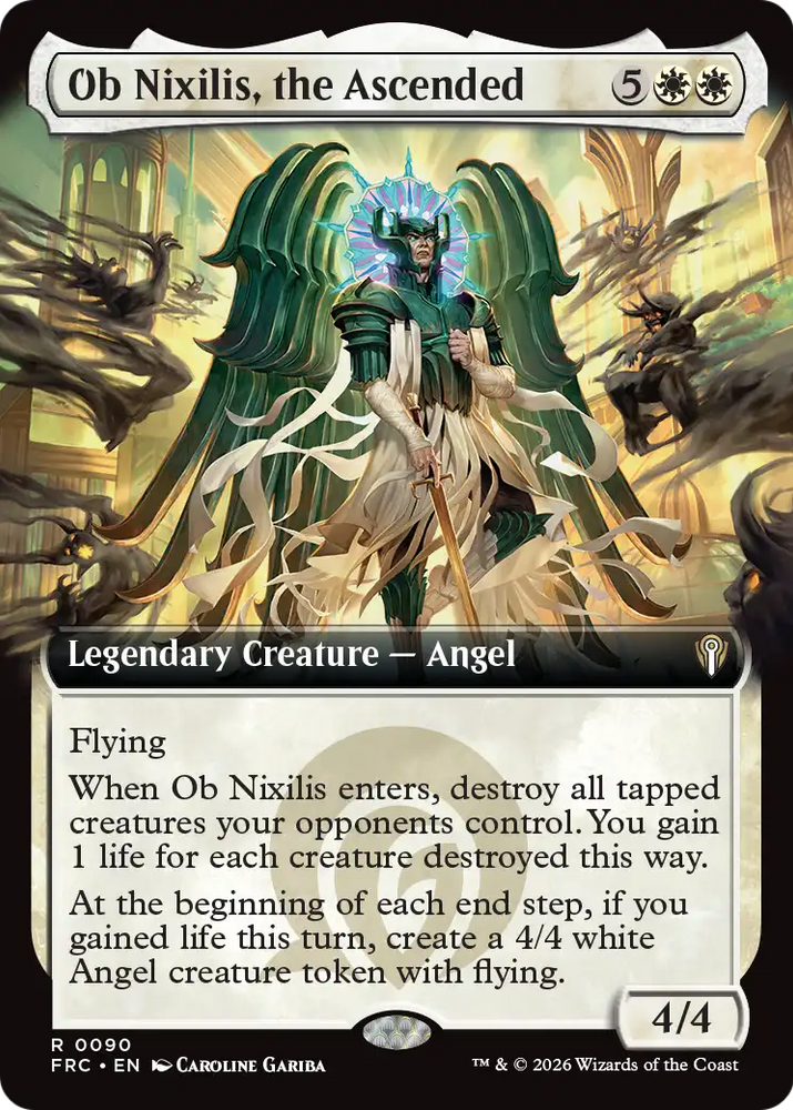 Ob Nixilis, the Ascended (Extended Art) [Reality Fracture Commander]