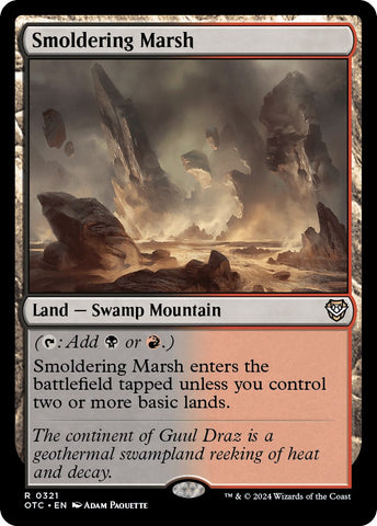 Smoldering Marsh [Outlaws of Thunder Junction Commander]