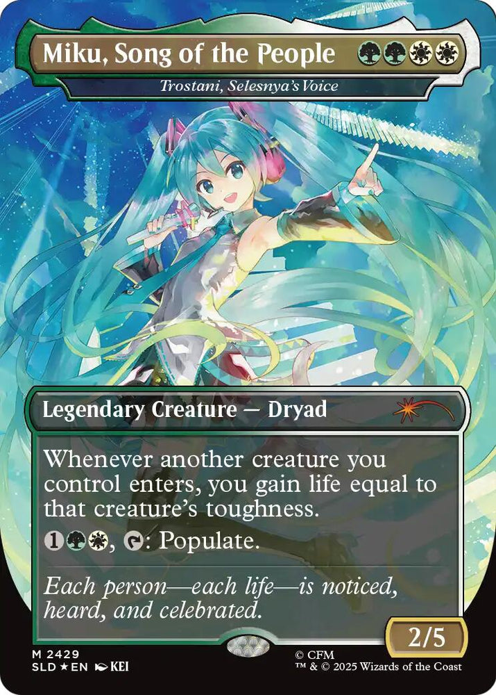 Miku, Song of the People - Trostani, Selesnya's Voice [Secret Lair Drop Series]
