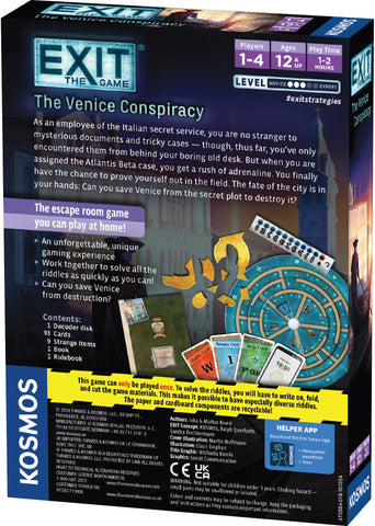Exit the Game Venice Conspiracy
