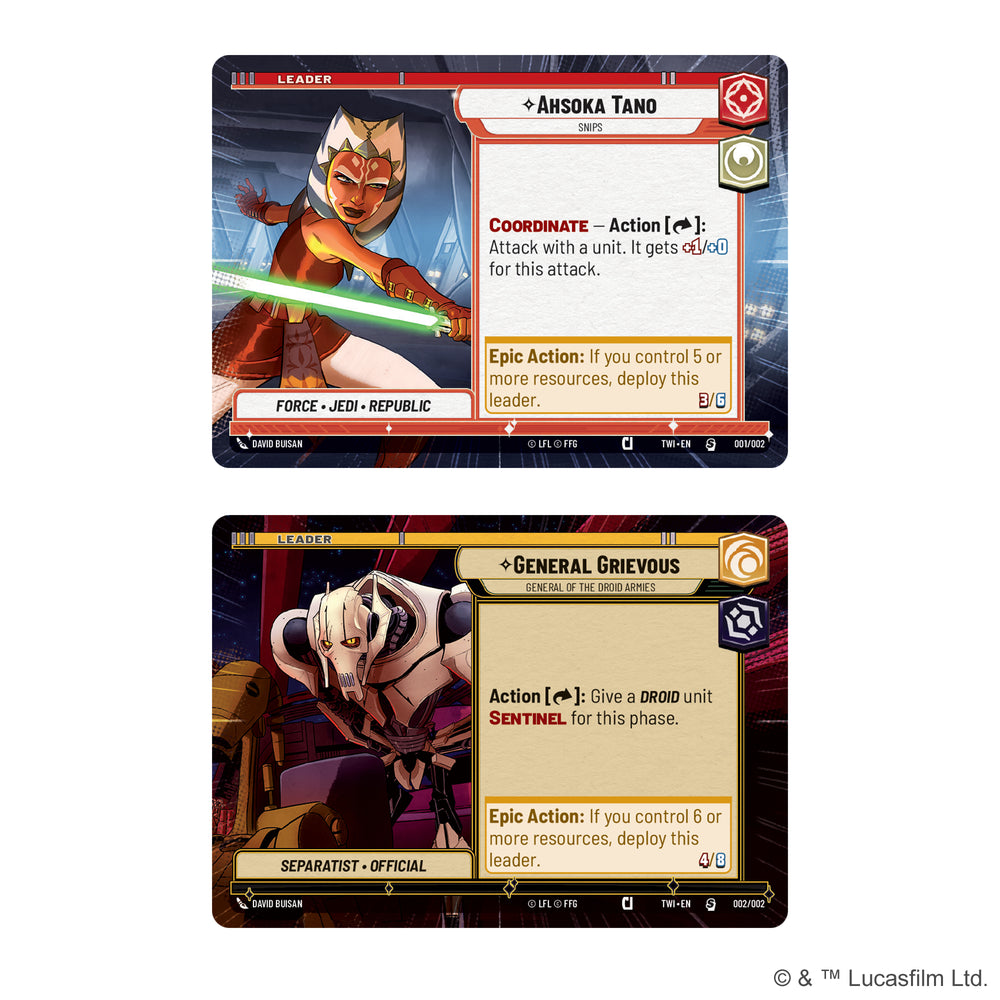 Star Wars Unlimited Twilight of the Republic Two-Player Starter