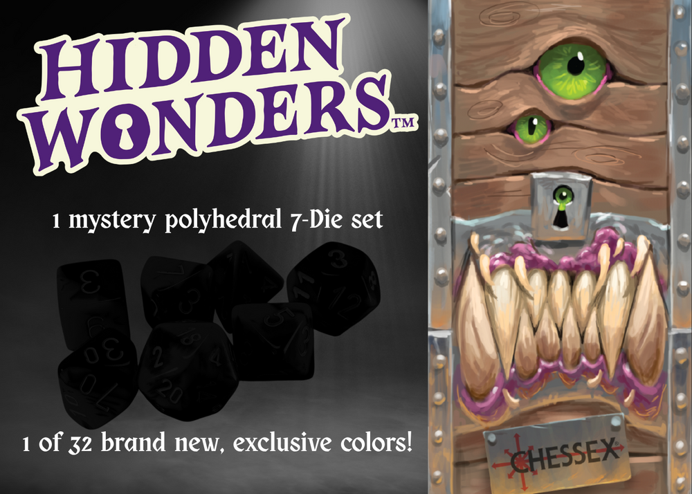 Chessex Dice: Hidden Wonders Mimic Box Polyhedral Set