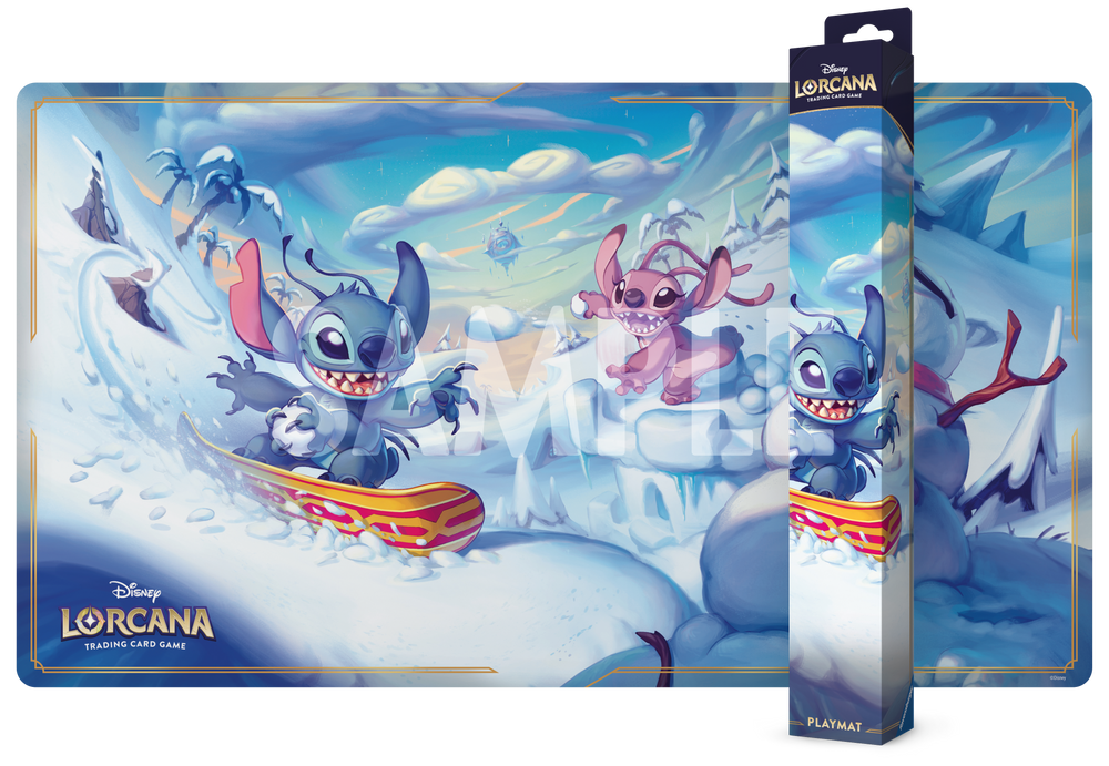 Disney Lorcana TCG Hyperia City Stitch & Angel Playmat