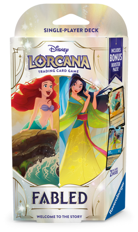 Disney Lorcana TCG Fabled Starter Deck Amber & Sapphire (Preorder)