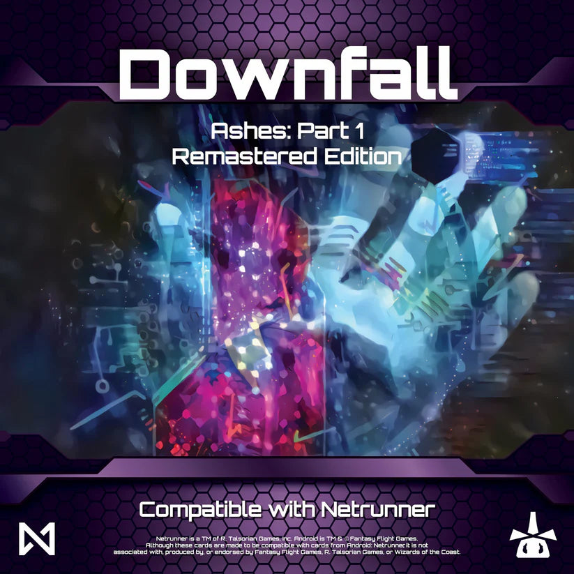 Downfall: Ashes Part 1 Remastered Edition Expansion (Compatible with Netrunner)