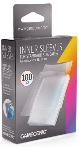 Gamegenic Inner Card Sleeves Standard Size 100ct