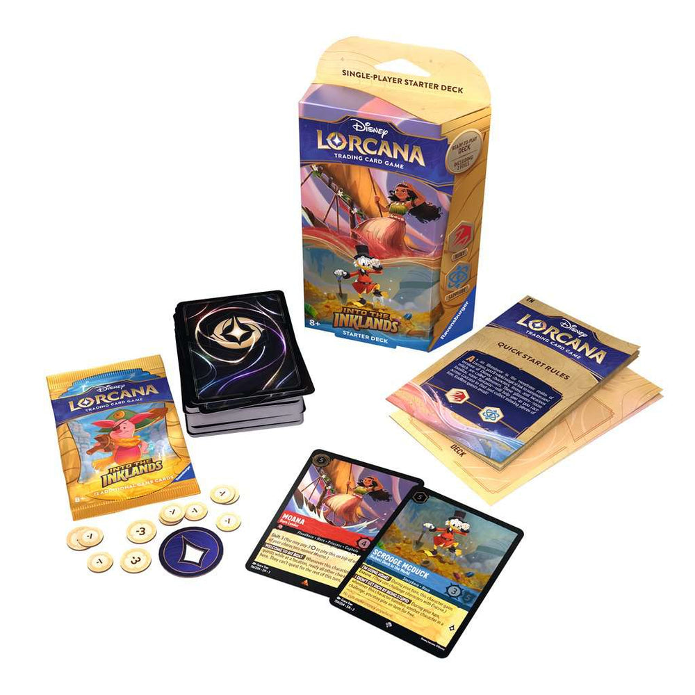 Disney Lorcana TCG Into the Inklands Starter Deck Ruby and Sapphire