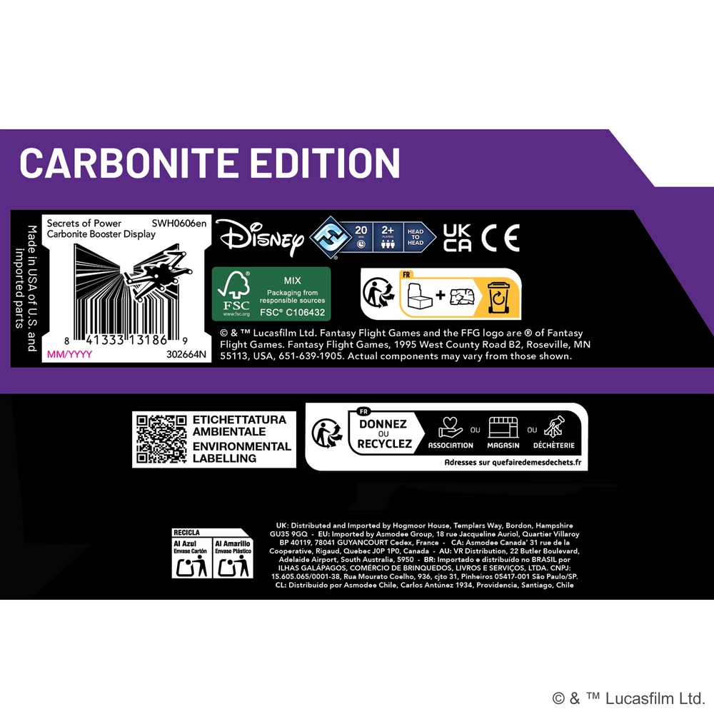 Star Wars Unlimited Secrets of Power Carbonite Booster Box (Preorder)