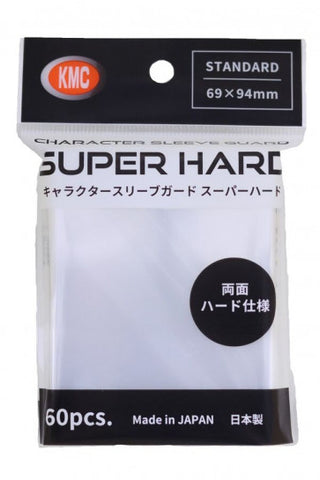 KMC Character Sleeve Guard Super Hard 60 Pack (94mm x 69mm) - Clear