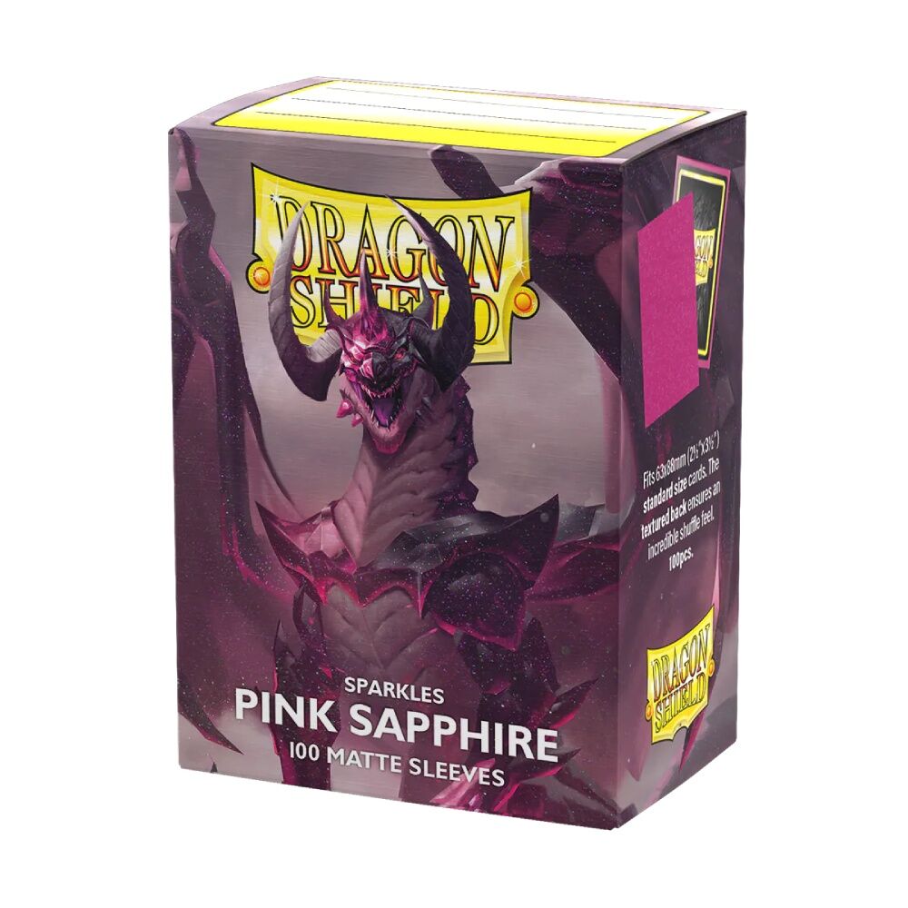 Dragon Shield Matte Sleeves - Sparkles: Pink Sapphire