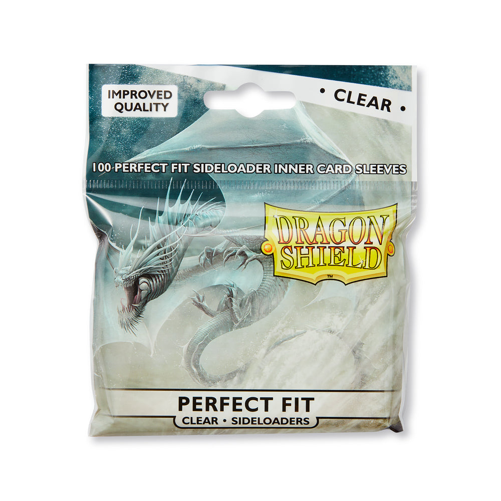 Dragon Shield: Perfect Fit Inner Sleeves Sideloader – Clear 100ct