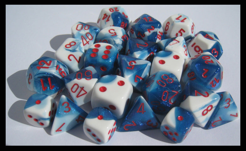 CHX26457 Gemini Astral Blue White/Red 7-Die Set