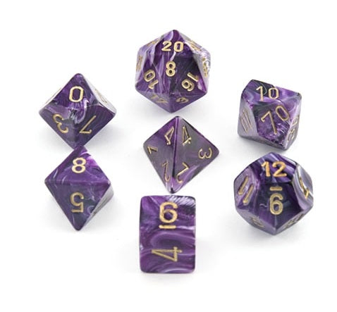 CHX27437 Vortex Purple/gold 7-Die Set