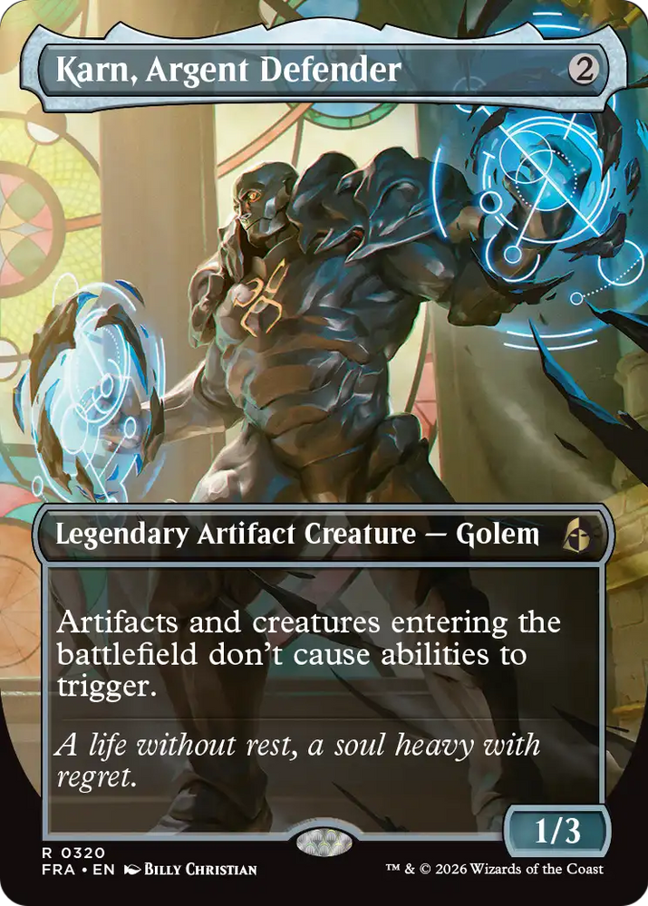 Karn, Argent Defender (Borderless) [Reality Fracture]