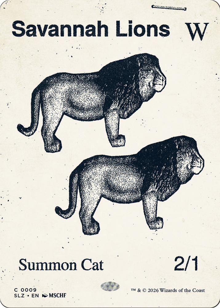 Savannah Lions (0009) [Secret Lair x MSCHF: The Zeta Set]