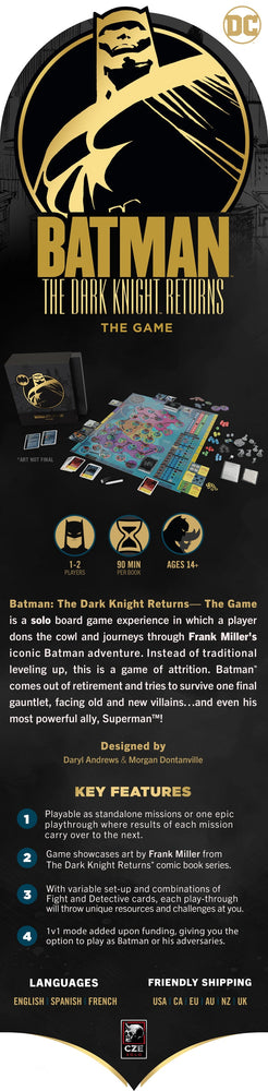 Batman The Dark Knight Returns The Game Kickstarter Edition (Damaged Box)