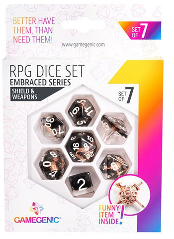 Gamegenic Embraced Series - Shield & Weapons - RPG Dice Set