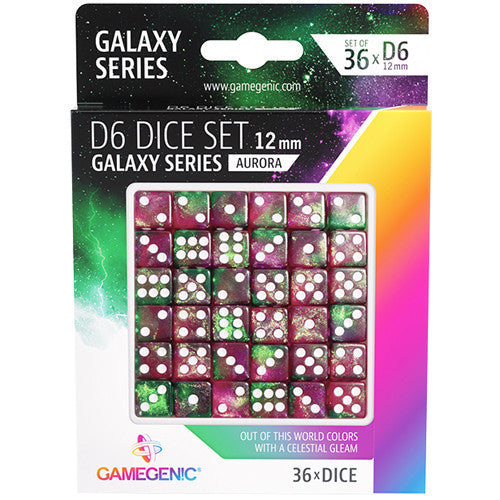 Gamegenic Galaxy Series - Aurora - D6 Dice Set 12mm
