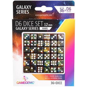 Gamegenic Galaxy Series - Mars - D6 Dice Set 12mm