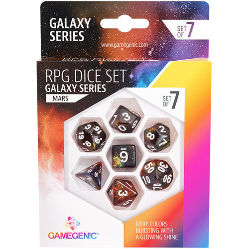 Gamegenic Galaxy Series - Mars - RPG Dice Set