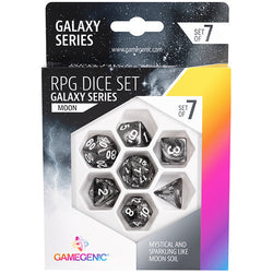 Gamegenic Galaxy Series - Moon - RPG Dice Set