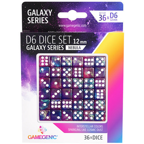 Gamegenic Galaxy Series - Nebula - D6 Dice Set 12mm