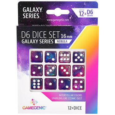 Gamegenic Galaxy Series - Nebula - D6 Dice Set 16mm