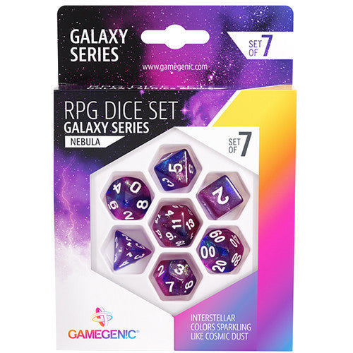 Gamegenic Galaxy Series - Nebula - RPG Dice Set