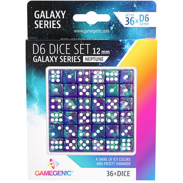 Gamegenic Galaxy Series - Neptune - D6 Dice Set 12mm