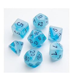 Gamegenic Glow Series - Icy Crumbs - RPG Dice Set (7 pcs)