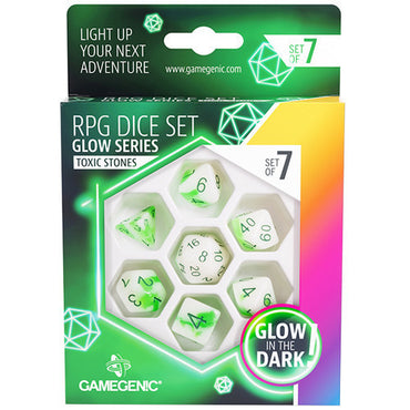 Gamegenic Glow Series - Venom Stones - RPG Dice Set